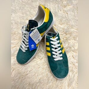 Rare - Vintage 2005 DS Adidas Gazelle II Sz.10/44 Green/Yellow W/Tags